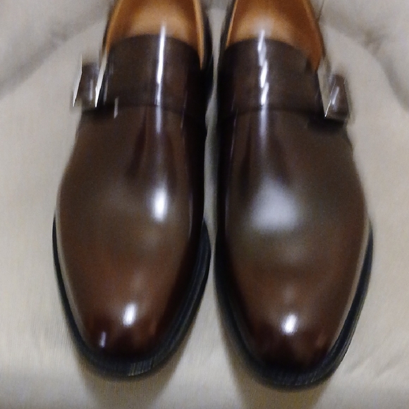 Church's Burgundy Polished Binder Monk Strap Shoes - Picture 6 of 12